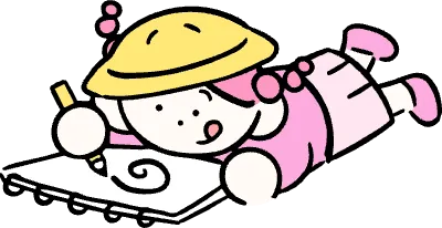 かわいい幼稚園児はなちゃん