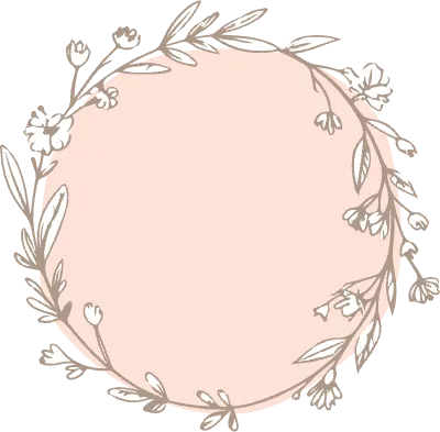 드로잉 꽃 화관