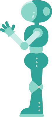 人工知能のロボットのイメージイラスト