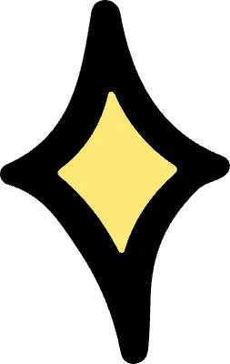 마루가족에 쓰이기 좋은 느슨한 반짝 기호