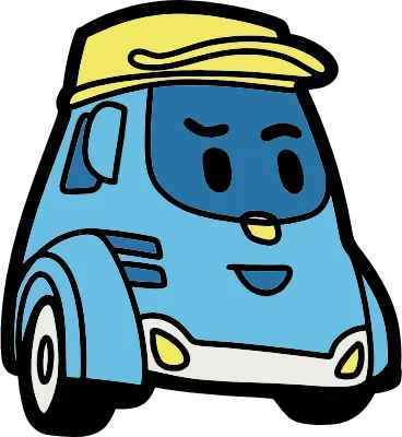 Cartoon cement mixer