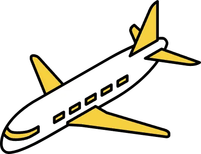 Vehicle icons, simple and cute isometric line drawing icons of airplanes