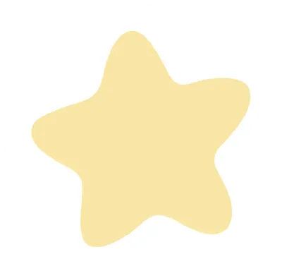 귀여운 파스텔 톤 장식 노랑 일러스트