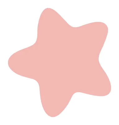 귀여운 파스텔 톤 장식 별 일러스트