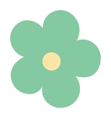 귀여운 파스텔 톤 장식 일러스트