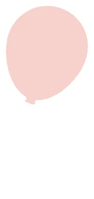 귀여운 파스텔 톤 장식 일러스트 풍선