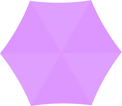 Clip art of umbrella seen from above