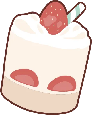 귀여운 조각 케이크 장식