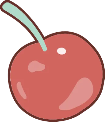 귀여운 디저트 체리 장식