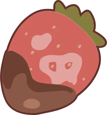 귀여운 디저트 딸기 초코 장식