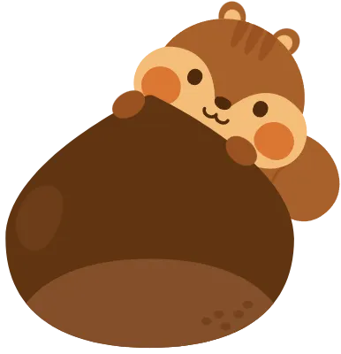 가을시리즈01_다람쥐,도토리,밤