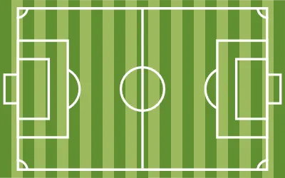 Simple Illustration of soccer court