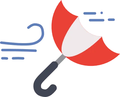 태풍_우산뒤집힘