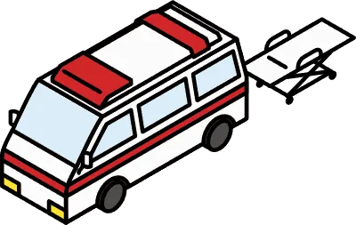 Isometric line art of a rotary with bus stop, parked bus and taxi in minimal urban cityscape