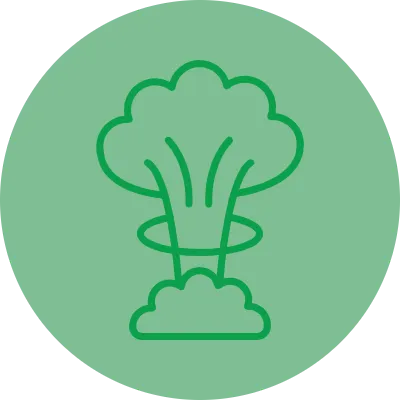 Nuclear Explosion Vector Icon Design