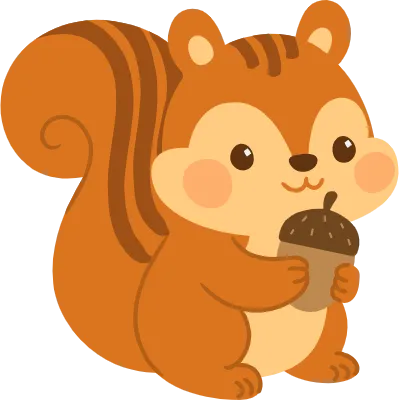 다람쥐-캐릭터-동물-손그림