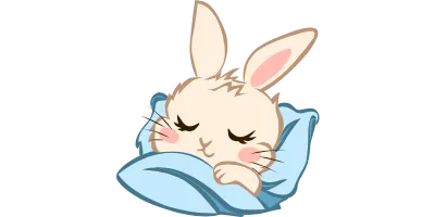 Cute Sleeping Bunny