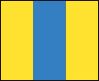 NATO Numeric Flag 8  Ship and Navigation Signal Flag Illustration