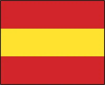 NATO Numeric Flag 1  Ship and Navigation Signal Flag Illustration