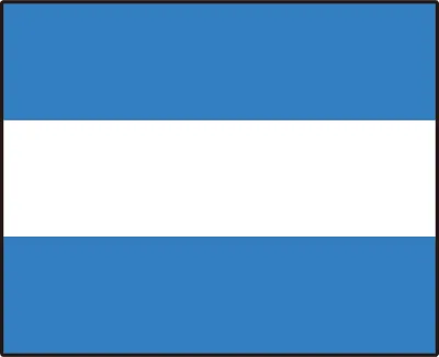 International maritime signal flag letter J Juliett phonetic code nautical communication symbol vect