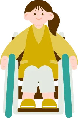 Woman in a wheelchair