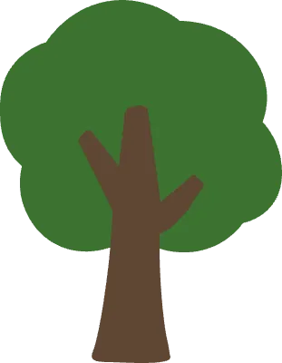 귀여운 나무 일러스트