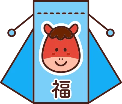 말 캐리터 복주머니