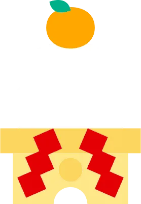 お正月の鏡餅のアイコン