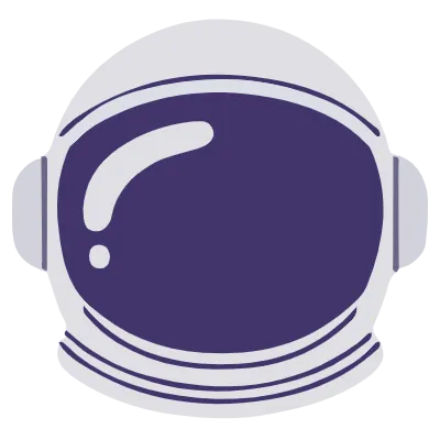 Illustration of an Astronaut Helmet