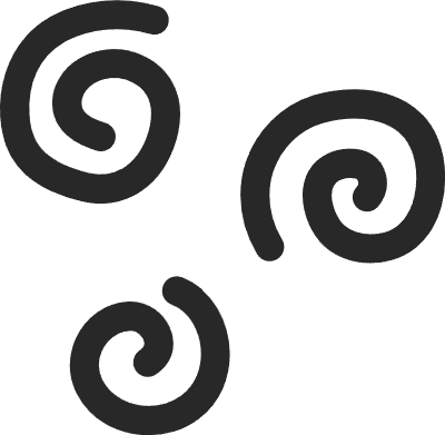 ぐるぐる悩んでいる気持ちのイラスト