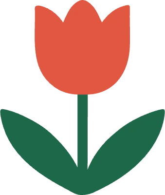 튤립 단순한 일러스트