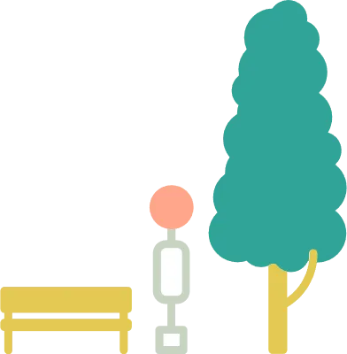 バス停のイラスト
