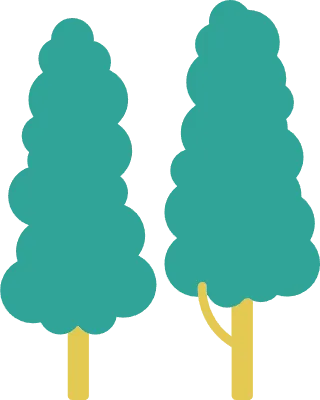 街路樹のイラスト