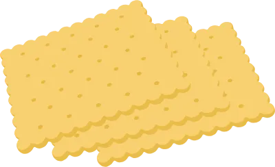 年末パーティーデザートクラッカーカナッペスナックイラスト