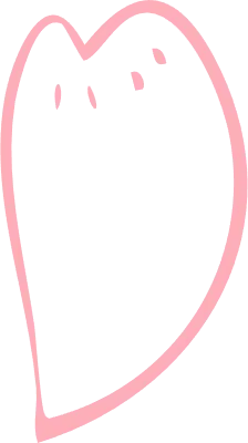 シンプルな線画の桜の花びら