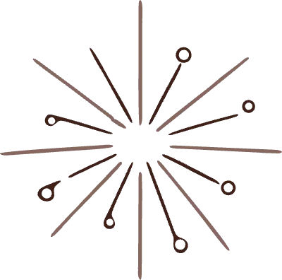 新年のお祝い手描きイラスト