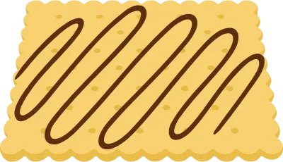 크래커-초코시럽-일러스트
