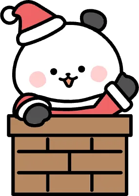 パンダサンタと煙突