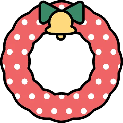 クリスマスのリース