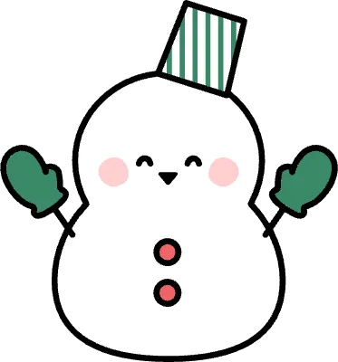 可愛い雪だるま