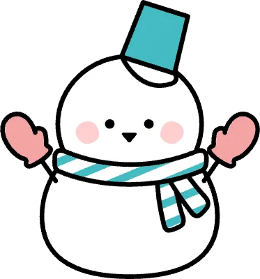 可愛い雪だるま