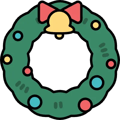 クリスマスのリース