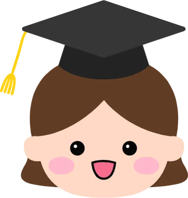 어린이 졸업식 학사모