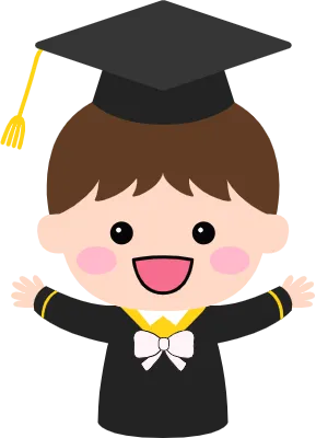 어린이 졸업식 학사모