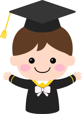 어린이 졸업식 학사모