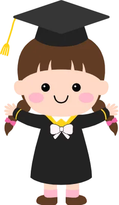 어린이 졸업식 학사모