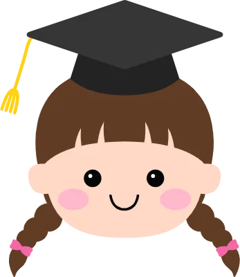 어린이 졸업식 학사모