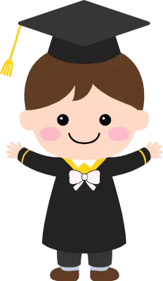 어린이 졸업식 학사모