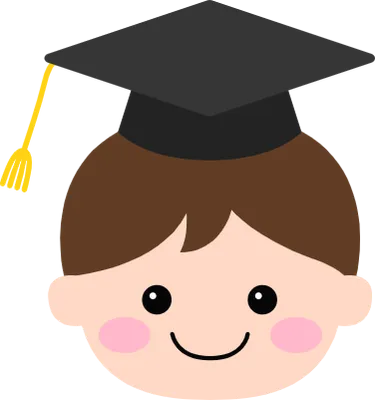 어린이 졸업식 학사모