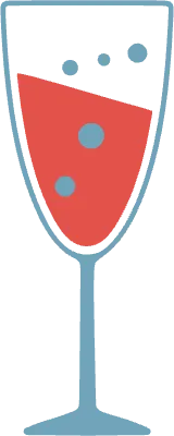 赤と青の大胆なパーティー要素